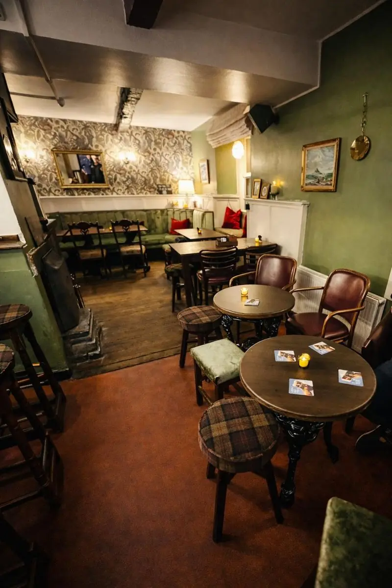 Cosy pub seating area